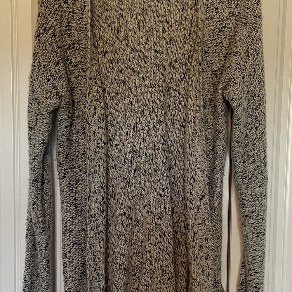Maurices Black and White Knit Cardigan